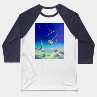 Zap Cat Flees Planet Nope Baseball T-Shirt